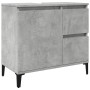 Mueble de lavabo madera ingeniería gris hormigón 65x33x60 cm de , Tocadores de baño - Ref: Foro24-857122, Precio: 66,48 €, De...