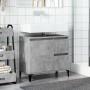 Mueble de lavabo madera ingeniería gris hormigón 65x33x60 cm de , Tocadores de baño - Ref: Foro24-857122, Precio: 66,48 €, De...