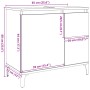 Mueble de lavabo madera ingeniería gris hormigón 65x33x60 cm de , Tocadores de baño - Ref: Foro24-857122, Precio: 66,48 €, De...