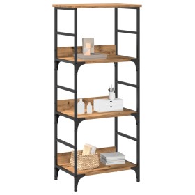 Estantería de madera de ingeniería roble artisan 50x33x117,5 cm de , Estanterías - Ref: Foro24-857467, Precio: 67,38 €, Descu...