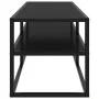 Mueble para TV negro con vidrio negro 120x40x40 cm de vidaXL, Muebles TV - Ref: Foro24-322860, Precio: 122,33 €, Descuento: %