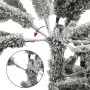Árbol de Navidad artificial con 150 LEDs y nieve flocada 150 cm de , Arboles de navidad - Ref: Foro24-3315769, Precio: 79,92 ...