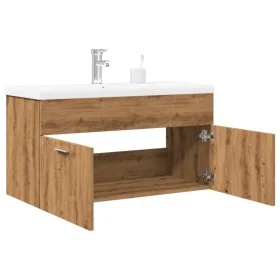 Mueble de baño con lavabo integrado roble artisan de , Muebles de baño - Ref: Foro24-3328586, Precio: 217,88 €, Descuento: %