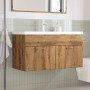 Mueble de baño con lavabo integrado roble artisan de , Muebles de baño - Ref: Foro24-3328586, Precio: 234,85 €, Descuento: %