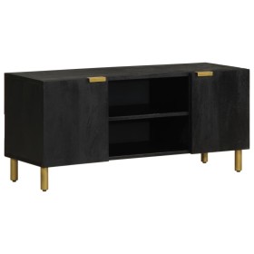 Mueble de TV madera de ingeniería negro 105x33x46 cm de , Almacenamiento para CD y DVD - Ref: Foro24-4017648, Precio: 98,93 €...