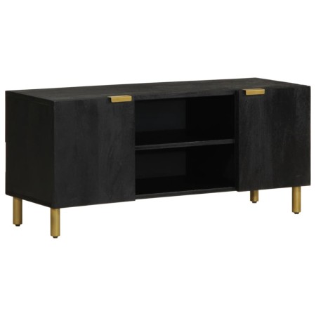 Mueble de TV madera de ingeniería negro 105x33x46 cm de , Almacenamiento para CD y DVD - Ref: Foro24-4017648, Precio: 98,93 €...
