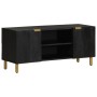Mueble de TV madera de ingeniería negro 105x33x46 cm de , Almacenamiento para CD y DVD - Ref: Foro24-4017648, Precio: 98,93 €...