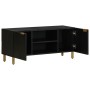 Mueble de TV madera de ingeniería negro 105x33x46 cm de , Almacenamiento para CD y DVD - Ref: Foro24-4017648, Precio: 98,93 €...