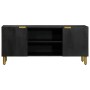 Mueble de TV madera de ingeniería negro 105x33x46 cm de , Almacenamiento para CD y DVD - Ref: Foro24-4017648, Precio: 98,93 €...