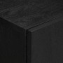 Aparador de madera de ingeniería negro 60x33x75 cm de , Almacenamiento para CD y DVD - Ref: Foro24-4017674, Precio: 106,13 €,...