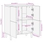 Aparador de madera de ingeniería negro 60x33x75 cm de , Almacenamiento para CD y DVD - Ref: Foro24-4017674, Precio: 106,13 €,...