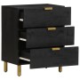 Mesita de noche madera de ingeniería negra 50x33x62 cm de , Mesitas de noche - Ref: Foro24-4017657, Precio: 124,91 €, Descuen...