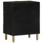 Mesita de noche madera de ingeniería negra 50x33x62 cm de , Mesitas de noche - Ref: Foro24-4017657, Precio: 124,91 €, Descuen...