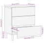 Mesita de noche madera de ingeniería negra 50x33x62 cm de , Mesitas de noche - Ref: Foro24-4017657, Precio: 124,91 €, Descuen...