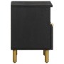 Mesita de noche madera maciza de ingeniería negra 40x33x46 cm de , Mesitas de noche - Ref: Foro24-4017655, Precio: 106,26 €, ...