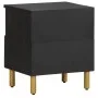Mesita de noche madera maciza de ingeniería negra 40x33x46 cm de , Mesitas de noche - Ref: Foro24-4017655, Precio: 104,91 €, ...