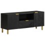 Mueble de TV madera de ingeniería negro 105x33x46 cm de , Almacenamiento para CD y DVD - Ref: Foro24-4017662, Precio: 114,47 ...