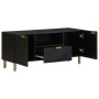 Mueble de TV madera de ingeniería negro 105x33x46 cm de , Almacenamiento para CD y DVD - Ref: Foro24-4017662, Precio: 114,47 ...