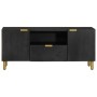 Mueble de TV madera de ingeniería negro 105x33x46 cm de , Almacenamiento para CD y DVD - Ref: Foro24-4017662, Precio: 114,47 ...