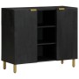 Aparador de madera de ingeniería negro 90x33x75 cm de , Almacenamiento para CD y DVD - Ref: Foro24-4017676, Precio: 174,18 €,...