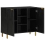 Aparador de madera de ingeniería negro 90x33x75 cm de , Almacenamiento para CD y DVD - Ref: Foro24-4017676, Precio: 174,18 €,...