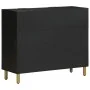 Aparador de madera de ingeniería negro 90x33x75 cm by , CD and DVD storage - Ref: Foro24-4017676, Price: 171,11 €, Discount: %