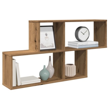 Estante de pared madera ingeniería roble artisian 100x18x53 cm de , Estantes y estanterías - Ref: Foro24-856593, Precio: 39,1...