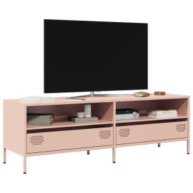 Mueble para TV acero laminado en frío rosa 135x39x43,5 cm de , Muebles TV - Ref: Foro24-851335, Precio: 134,56 €, Descuento: %