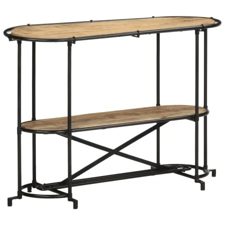 Mesa consola madera maciza de mango rugosa 110x42x76 cm de , Mesas auxiliares - Ref: Foro24-4013500, Precio: 115,81 €, Descue...