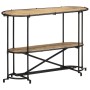 Mesa consola madera maciza de mango rugosa 110x42x76 cm de , Mesas auxiliares - Ref: Foro24-4013500, Precio: 98,12 €, Descuen...