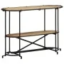 Mesa consola madera maciza de mango rugosa 110x42x76 cm de , Mesas auxiliares - Ref: Foro24-4013500, Precio: 115,81 €, Descue...