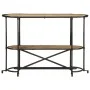 Mesa consola madera maciza de mango rugosa 110x42x76 cm de , Mesas auxiliares - Ref: Foro24-4013500, Precio: 115,81 €, Descue...