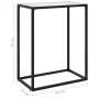 Mesa consola vidrio templado blanco 60x35x75 cm de vidaXL, Mesas auxiliares - Ref: Foro24-322805, Precio: 54,92 €, Descuento: %