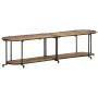 Mueble de TV madera maciza de mango rugosa 160x42x40 cm de , Almacenamiento para CD y DVD - Ref: Foro24-4013491, Precio: 98,5...