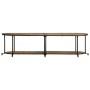 Mueble de TV madera maciza de mango rugosa 160x42x40 cm de , Almacenamiento para CD y DVD - Ref: Foro24-4013491, Precio: 98,5...