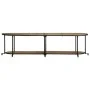 Mueble de TV madera maciza de mango rugosa 160x42x40 cm de , Almacenamiento para CD y DVD - Ref: Foro24-4013491, Precio: 114,...