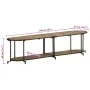 Mueble de TV madera maciza de mango rugosa 160x42x40 cm de , Almacenamiento para CD y DVD - Ref: Foro24-4013491, Precio: 114,...
