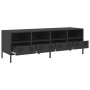 Mueble para TV acero laminado en frío negro 135x39x43,5 cm de , Muebles TV - Ref: Foro24-851328, Precio: 111,72 €, Descuento: %