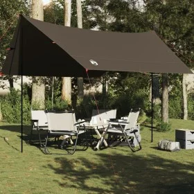 Lona de camping impermeable marrón 462x306x211 cm de , Tiendas de campaña - Ref: Foro24-4009610, Precio: 55,94 €, Descuento: %