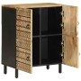Aparador de madera maciza de mango rugosa 60x33,5x75 cm de , Almacenamiento para CD y DVD - Ref: Foro24-4018654, Precio: 123,...