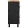 Aparador de madera maciza de mango rugosa 60x33,5x75 cm de , Almacenamiento para CD y DVD - Ref: Foro24-4018654, Precio: 123,...
