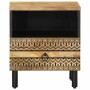 Mesitas de noche 2 uds madera mango rugosa negro 40x33x46 cm de , Mesitas de noche - Ref: Foro24-4018635, Precio: 119,12 €, D...