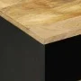 Mesitas de noche 2 uds madera mango rugosa negro 40x33x46 cm de , Mesitas de noche - Ref: Foro24-4018635, Precio: 117,09 €, D...