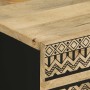 Mesita de noche madera maciza de mango rugosa negro 50x33x62 cm de , Mesitas de noche - Ref: Foro24-4018637, Precio: 130,55 €...