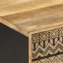 Mesa de centro madera maciza de mango rugosa negro 100x54x40 cm by , Coffee table - Ref: Foro24-4018640, Price: 98,74 €, Disc...