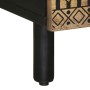 Mesa de centro madera maciza de mango rugosa negro 100x54x40 cm de , Mesas de centro - Ref: Foro24-4018640, Precio: 121,59 €,...
