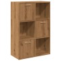 Estantería de madera de ingeniería roble artisan 60,5x30x90 cm de , Librerías y estanterías - Ref: Foro24-855971, Precio: 103...