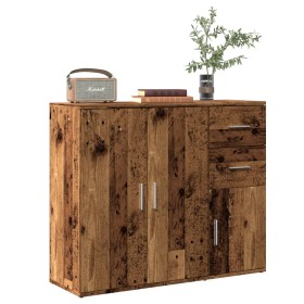 Aparador de madera de ingeniería envejecida 91x29,5x75 cm de , Aparadores - Ref: Foro24-855906, Precio: 94,80 €, Descuento: %
