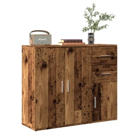 Aparador de madera de ingeniería envejecida 91x29,5x75 cm de , Aparadores - Ref: Foro24-855906, Precio: 92,78 €, Descuento: %
