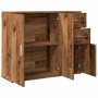 Aparador de madera de ingeniería envejecida 91x29,5x75 cm de , Aparadores - Ref: Foro24-855906, Precio: 94,80 €, Descuento: %